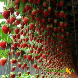 Клубника ампельная Анастасия купить по цене от 370р. в интернет-магазине «Посадика» с доставкой почтой в в Курильске и по всей России – [изображение №1].