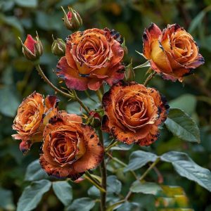 Роза плетистая Оранжевый Бриллиант купить по цене от 450р. в интернет-магазине «Посадика» с доставкой почтой в в Курильске и по всей России – [изображение №1].